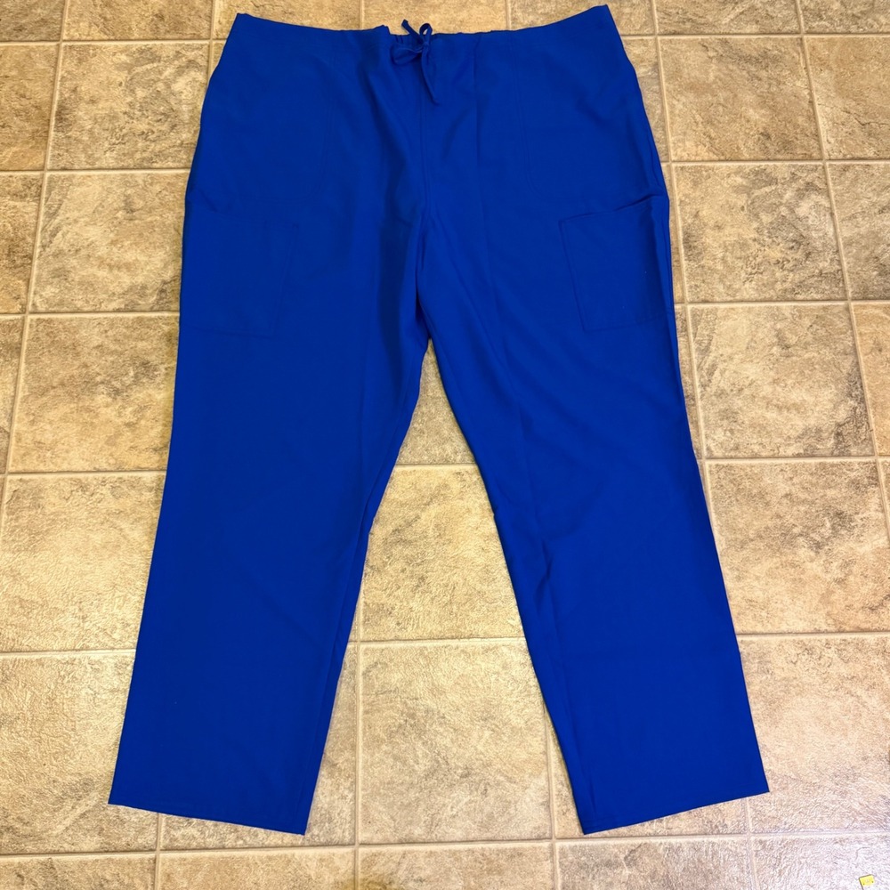 Scrubstar Premium Scrubwear Electric Blue Pants WM03B120 Womens 3XL Drawstring